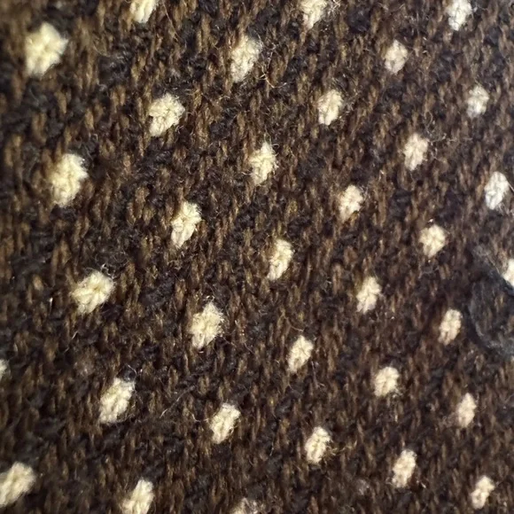 Vintage Newport News Brown Cream Polkadot Blazer Women’s 22W Acrylic Business - Picture 4 of 6